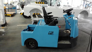 Porcellana Materiale blu del acciaio al carbonio del trattore di rimorchio del bagaglio con la batteria al piombo fornitore