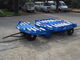 Rimorchio stabile del carrello del carico, tipo blu della piattaforma girevole di colore del carrello d'acciaio del pallet fornitore