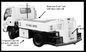 Il bianco puro carri armati del camion dell'acqua potabile da 4000 litri oltre 120 l/min scorre la velocità fornitore